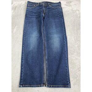 Levis 505 Regular Fit Straight Jeans Men's Size 38x30 Blue Dark Wash